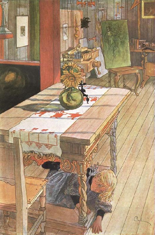Carl Larsson Hide and Seek China oil painting art